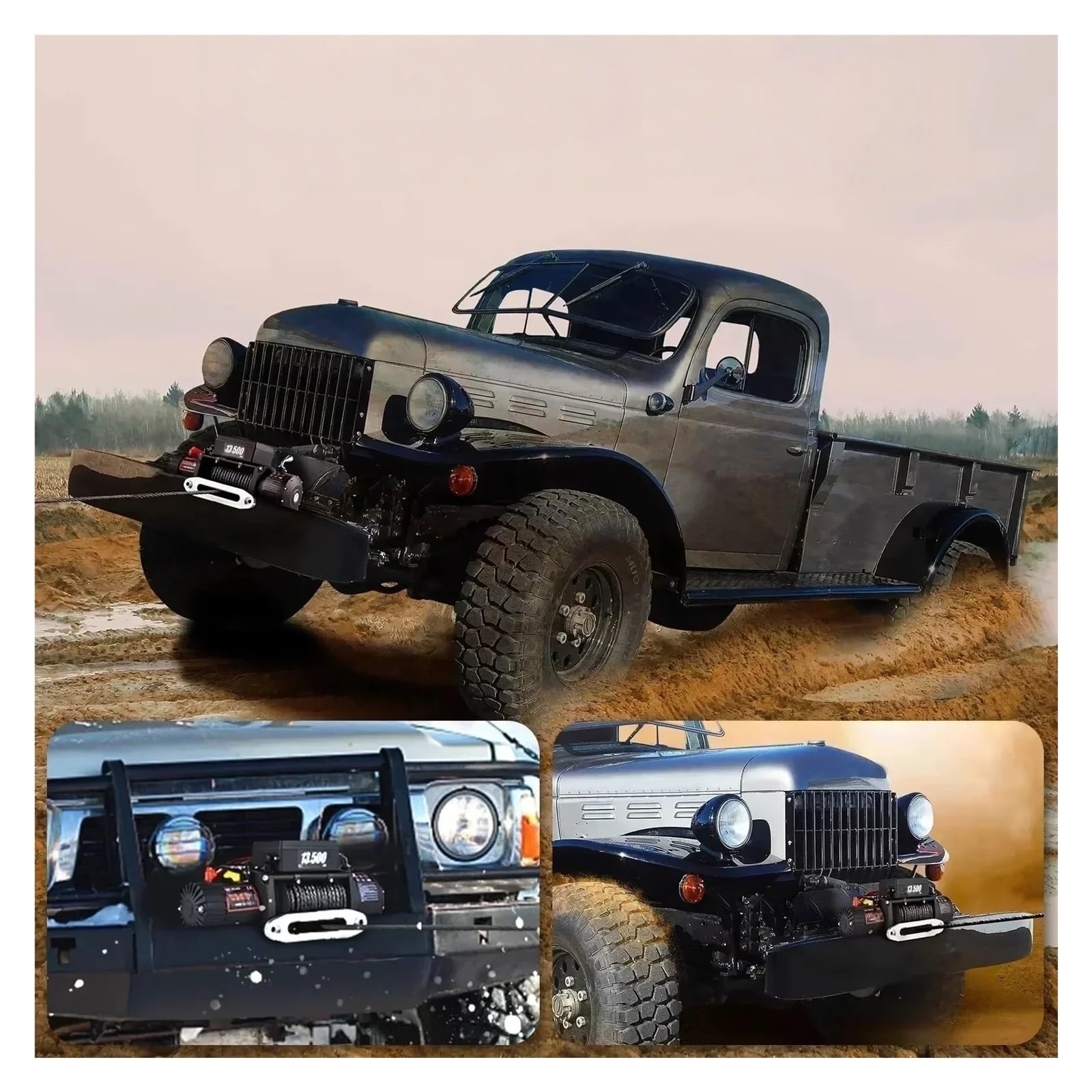 Wciągarka Elektryczna 13500LB 12V Z Kabestanem Lina Syntetyczna Ze Stopu 92 27M Pasująca Do Podnośnika Samochodowego/ATV/przyczepy Łodzi 4x4 Wciągnik elektryczny łańcuchowy
