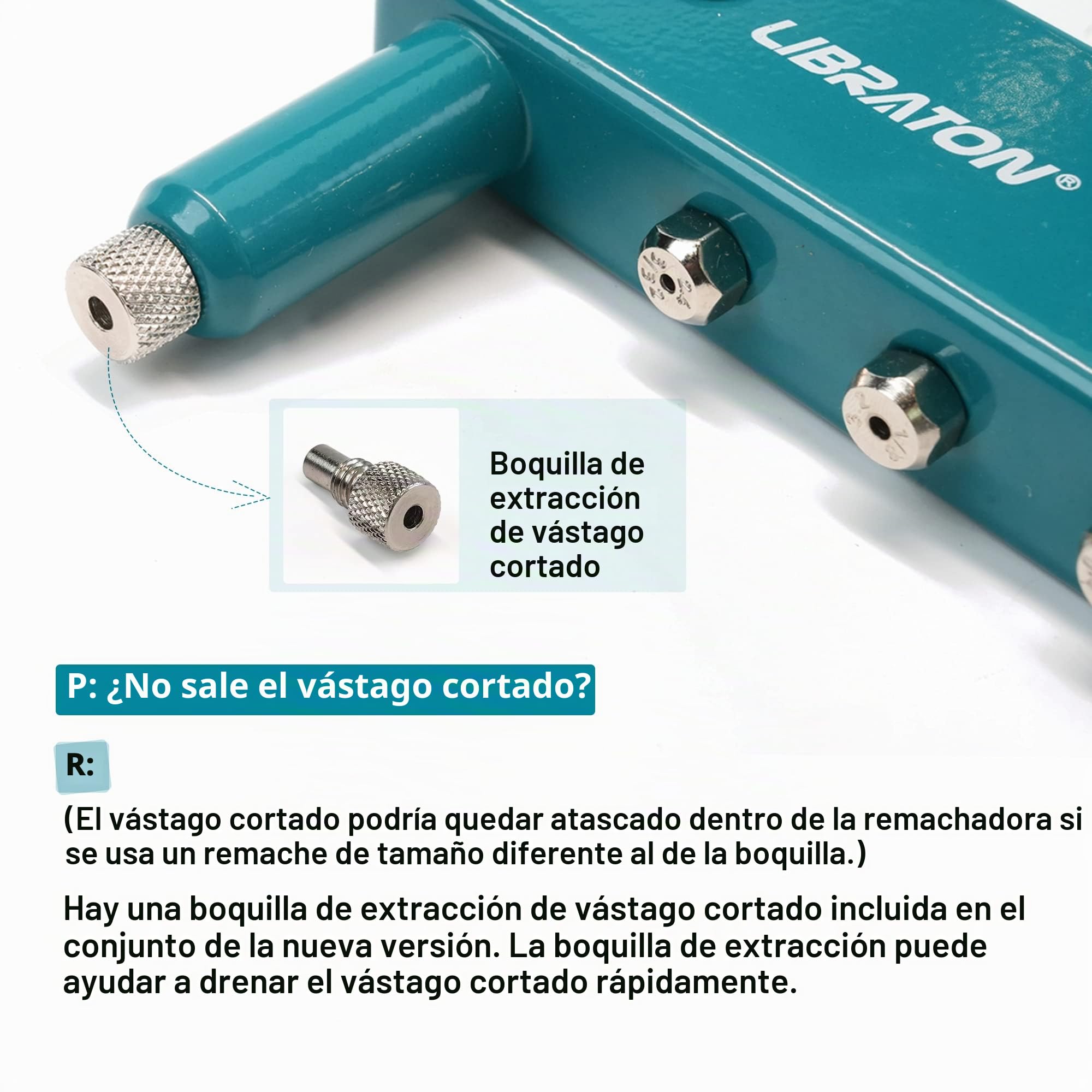 Libraton Remachadora Manual de 80 Piezas, Pistola de Remaches con Remaches de 4 Tamaños HSS Brocas, Herramienta Remachadora Profesional para Automoción, Ferrocarriles, Muebles, Instrumentos