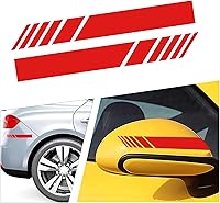 Vista 8 de 2 calcomanías para espejo retrovisor de automóvil, impermeables, para espejos retrovisores laterales, accesorios universales para exteriores de Azul