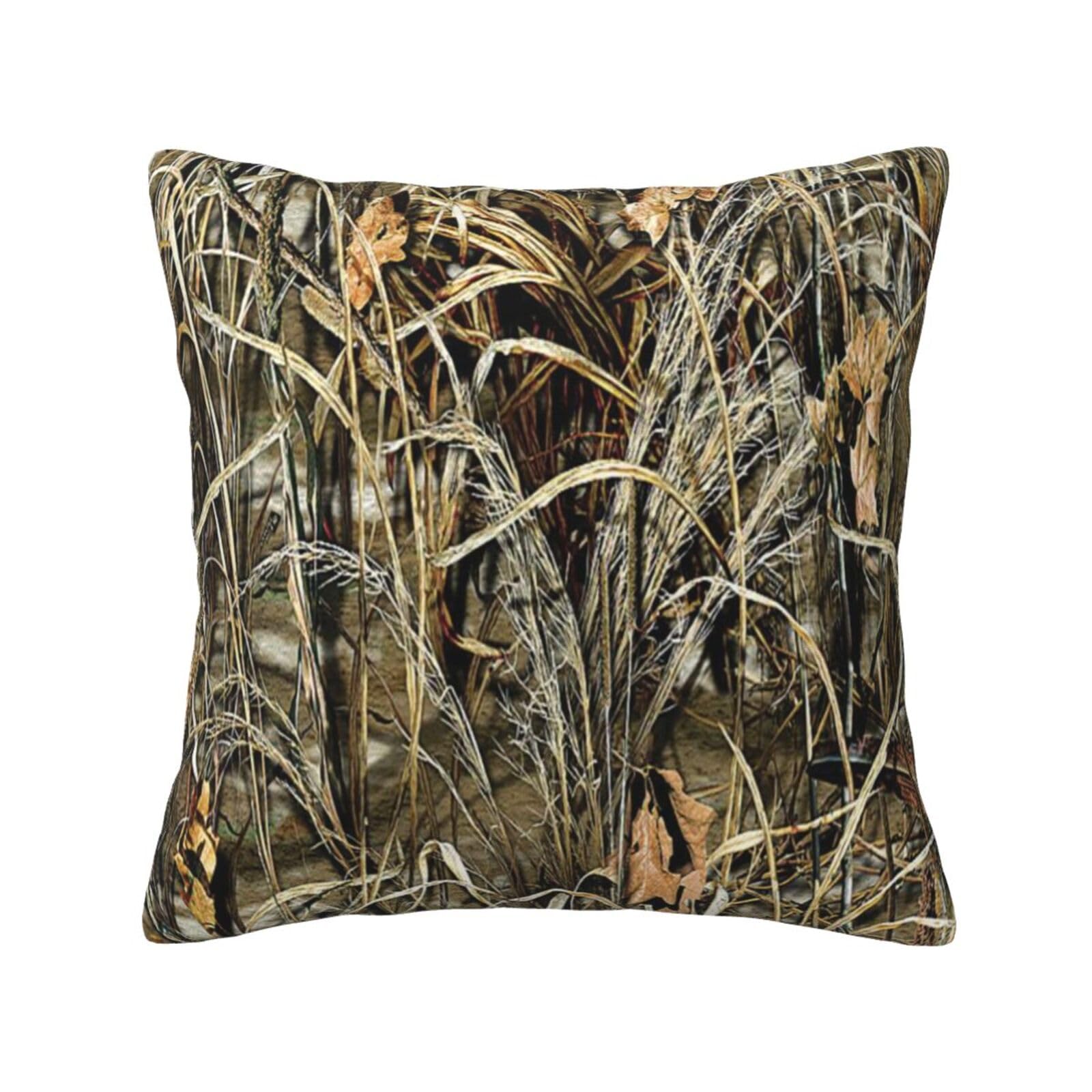 FFSHKOWE Camo Yellow & green Decorative Throw Pillow Cover Double-Sided Printed Cushion Cover for Sofa Couch Bed Chair 30 x 30cm
