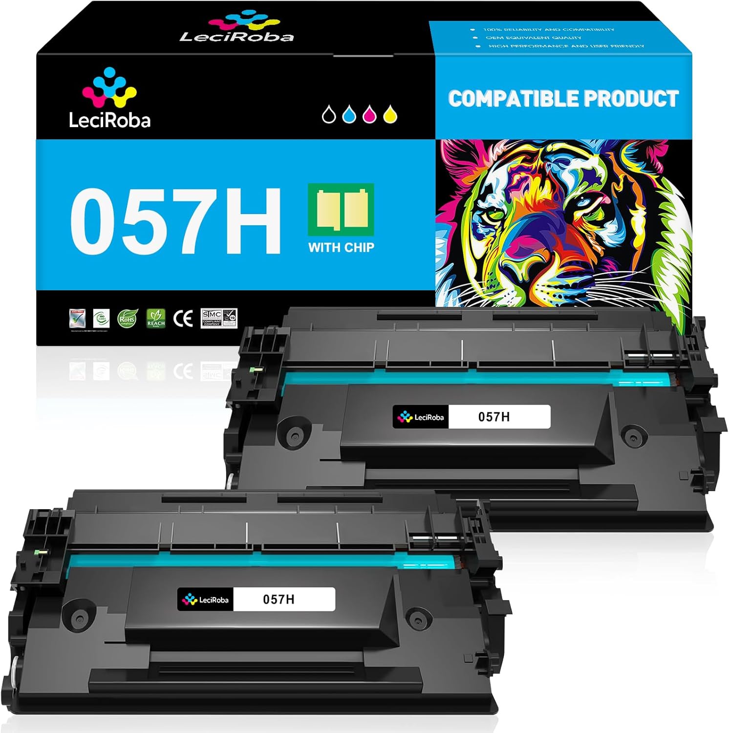 5 TONER CANON 057H PER CANON I-SENSYS LBP220 LBP223DW MF445DW MF446X