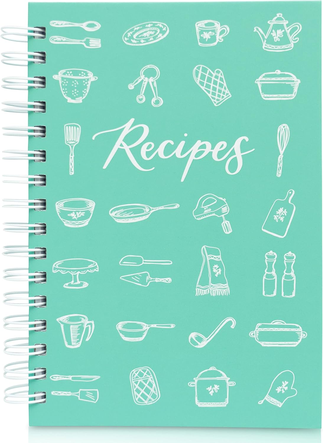 Teal Petal Blank Recipe Book To Write In Your Own Recipes