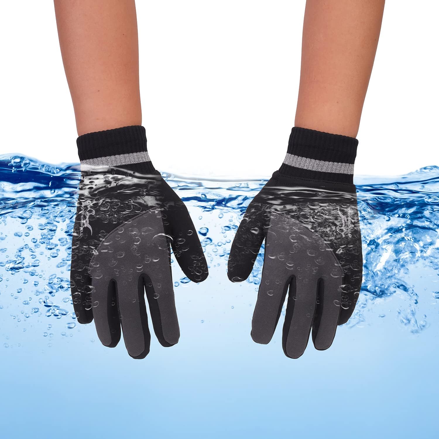 OTTERSHELL Guantes impermeables para hombre multiclima. Máxima comodidad para correr, ciclismo, senderismo y todas las actividades al aire libre.