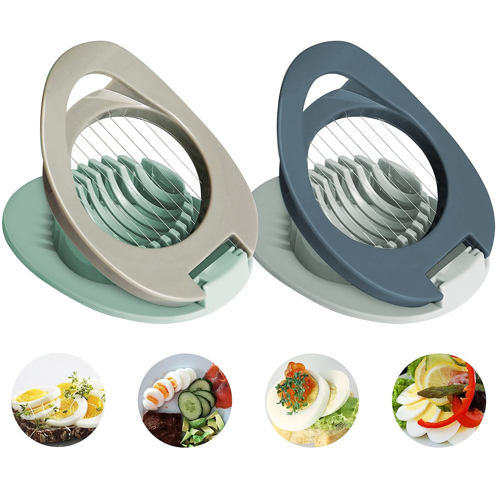 Buy KASTWAVE 2 Pack Egg Slicer with Stainless Steel Wire Egg Slicer