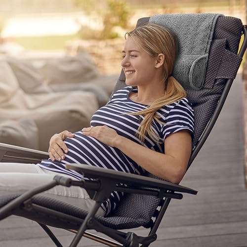 Miniatura 6 de Weysat Almohada para el cuello para silla reclinable, forro polar antideslizante, ajustable, soporte para el cuello, almohada para reposacabezas