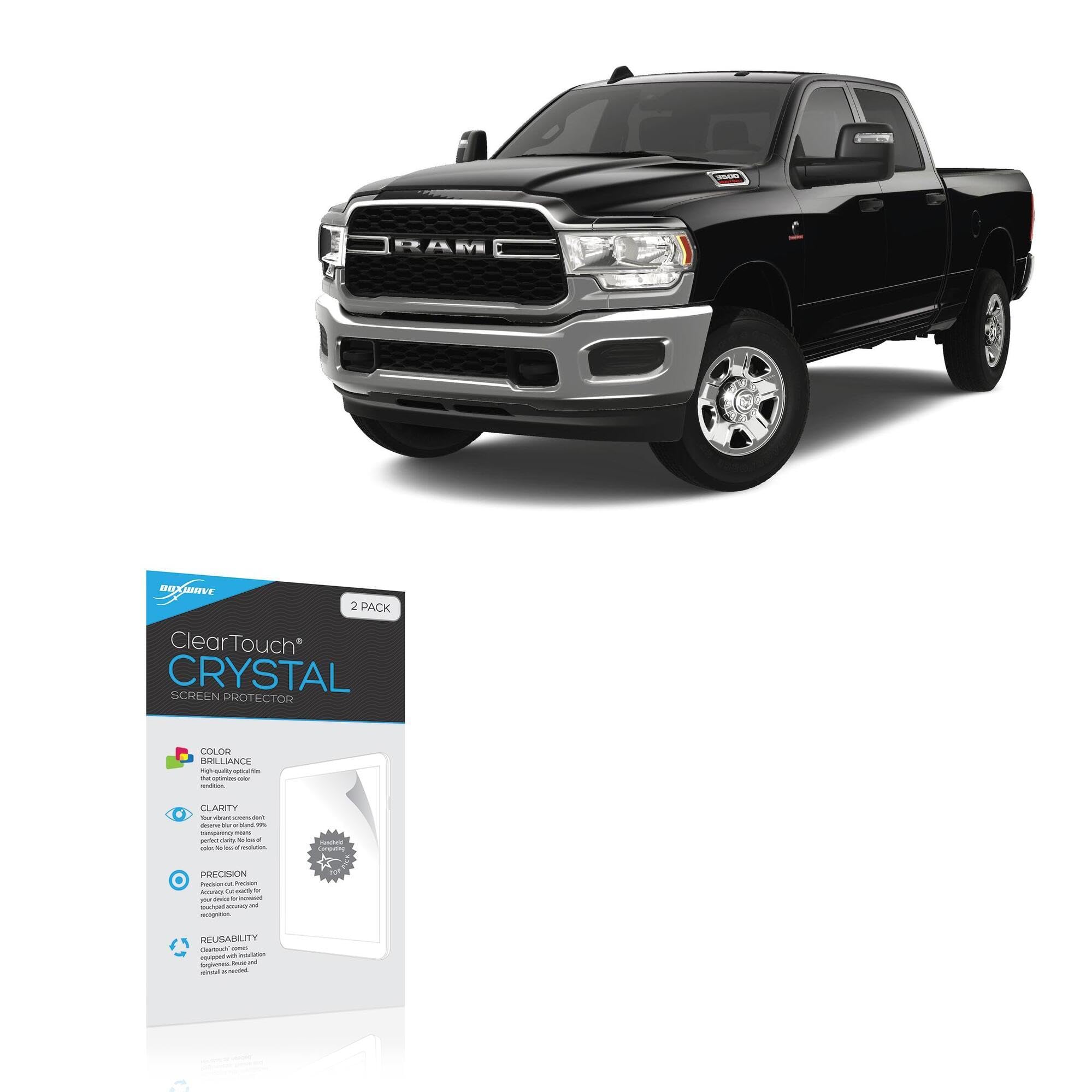 BoxWave Screen Protector Compatible with Ram 2024 3500 Display (5 in) - ClearTouch Crystal (2-Pack), HD Film Skin - Shields from Scratches