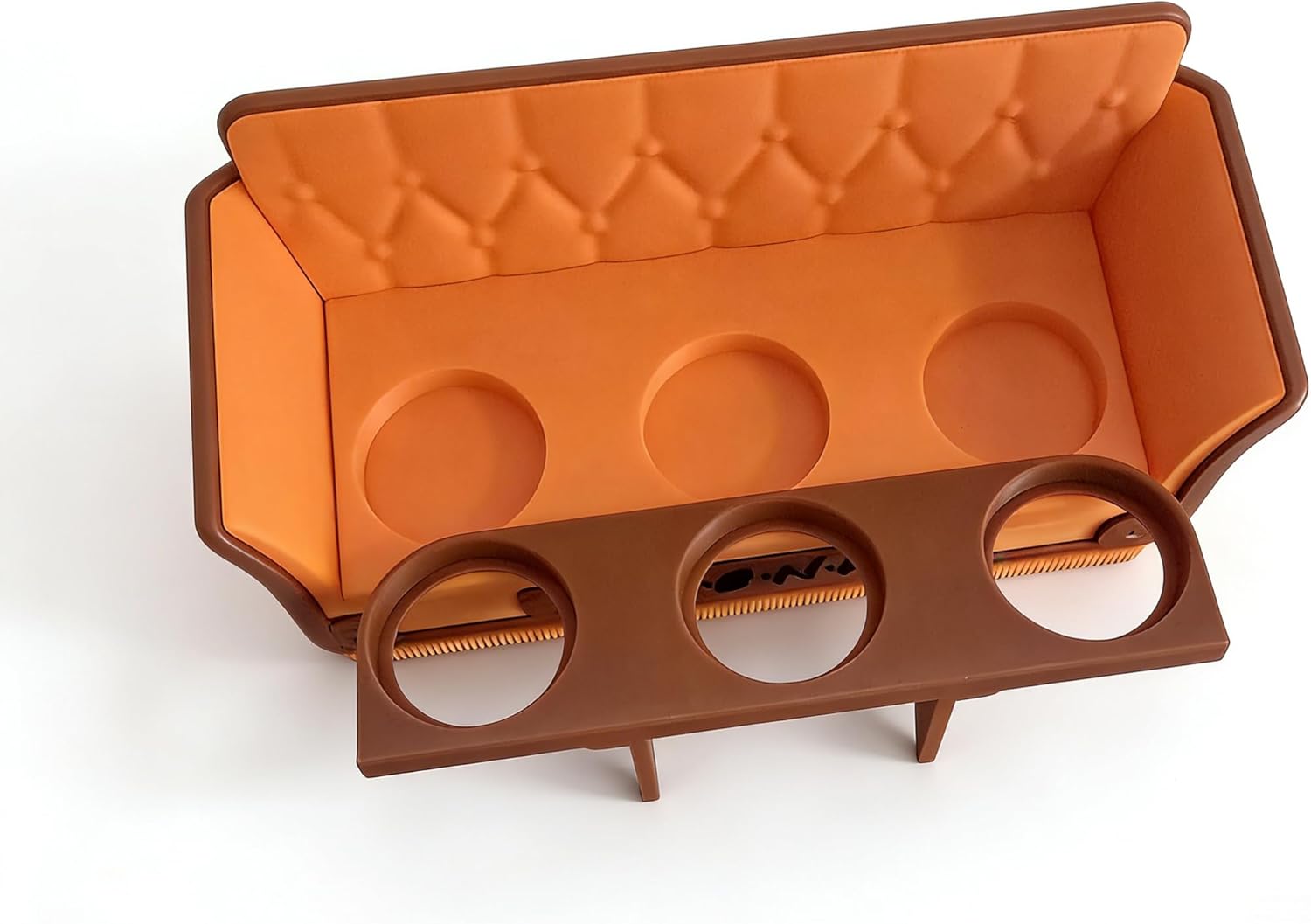 Sofa Display Stand Compatible with McDonald’s for Friends series Figurines Orange Sofa Display Stand - Desktop Decoration Gifts