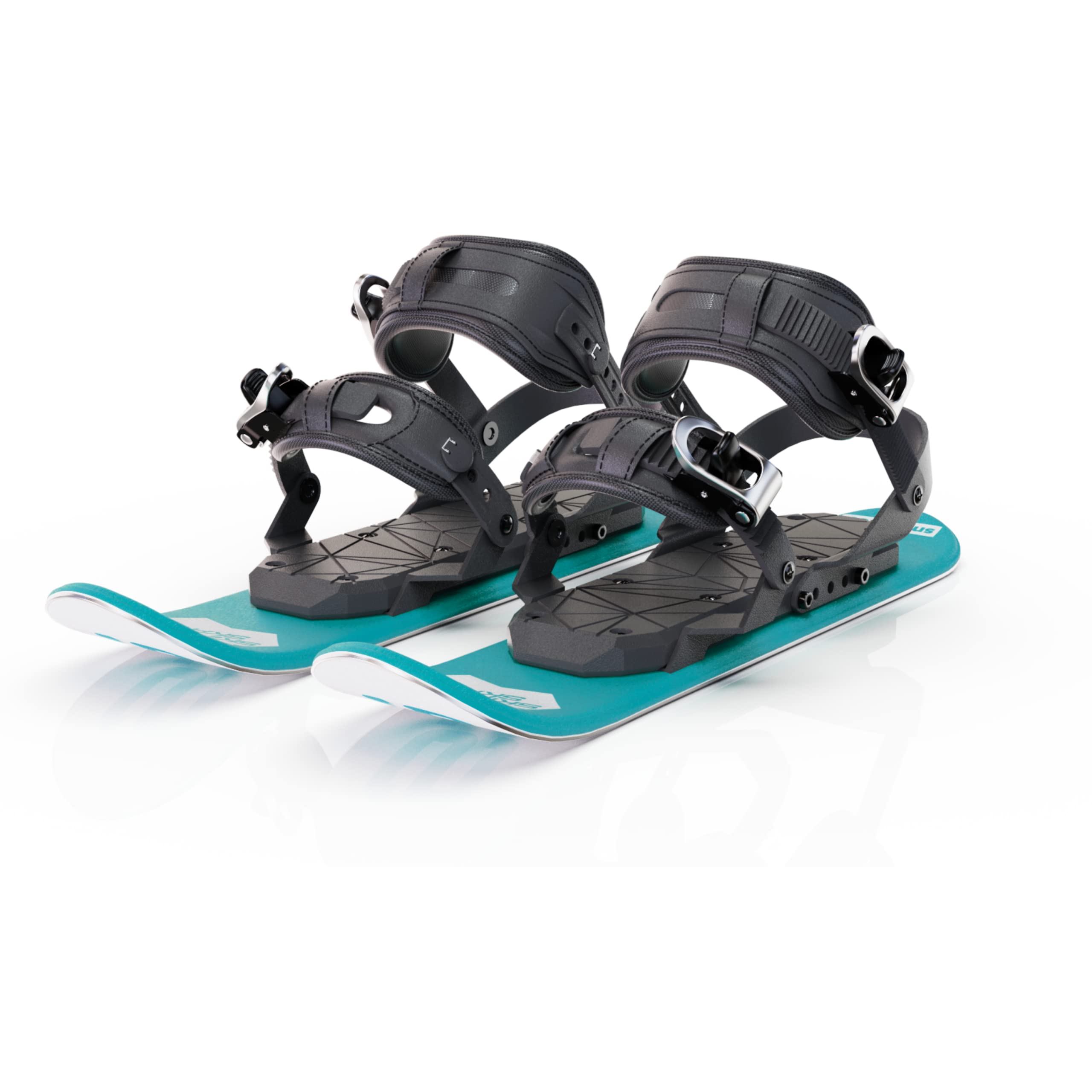 Patins De Ski Courts Zwinner - Mini Snow Skate Réglable Avec Sac De Transport Pour Adultes Et Adolescents