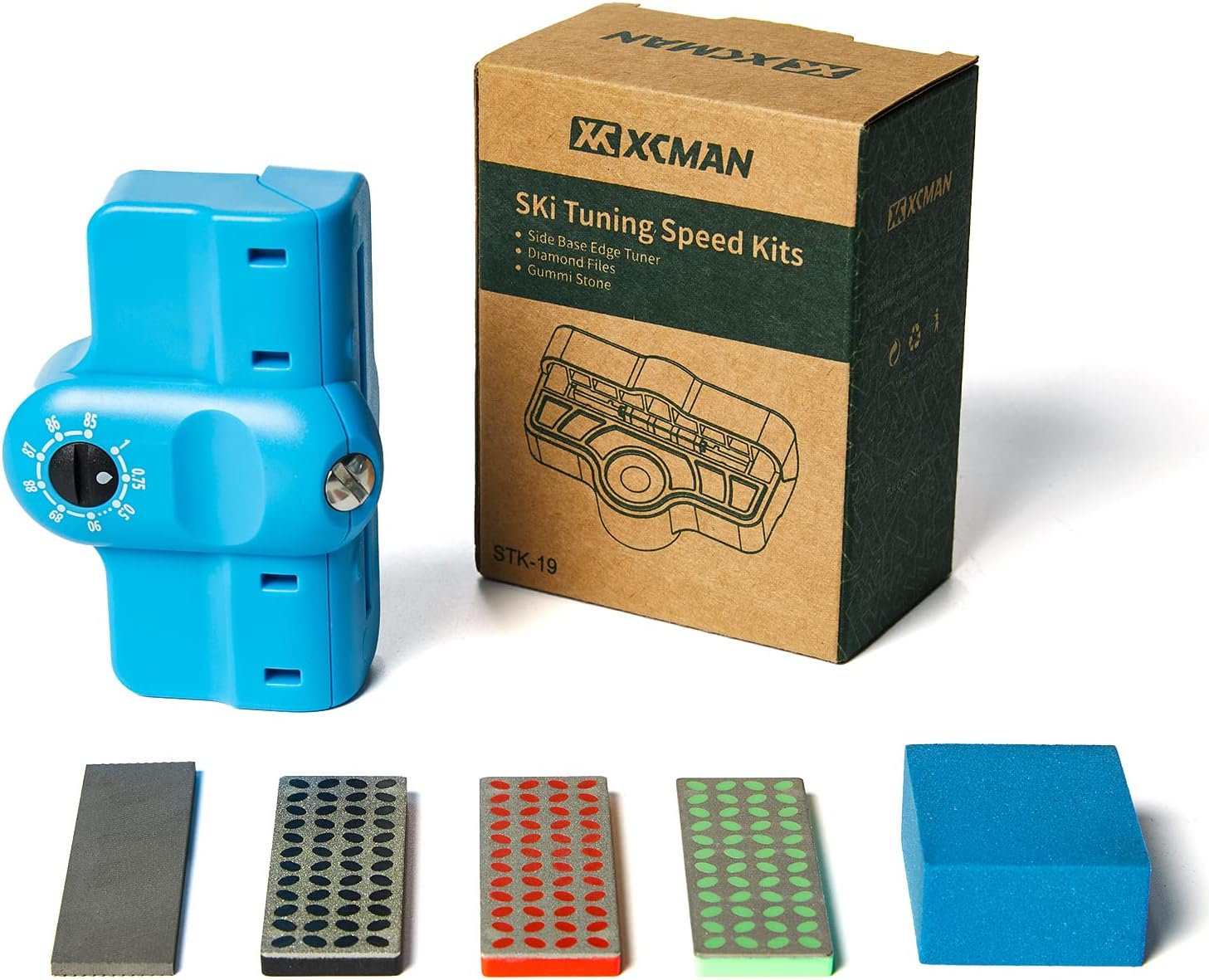 XCMAN Complete Ski Snowboard Tuning Edge Combo Kit with Ski Snowboard