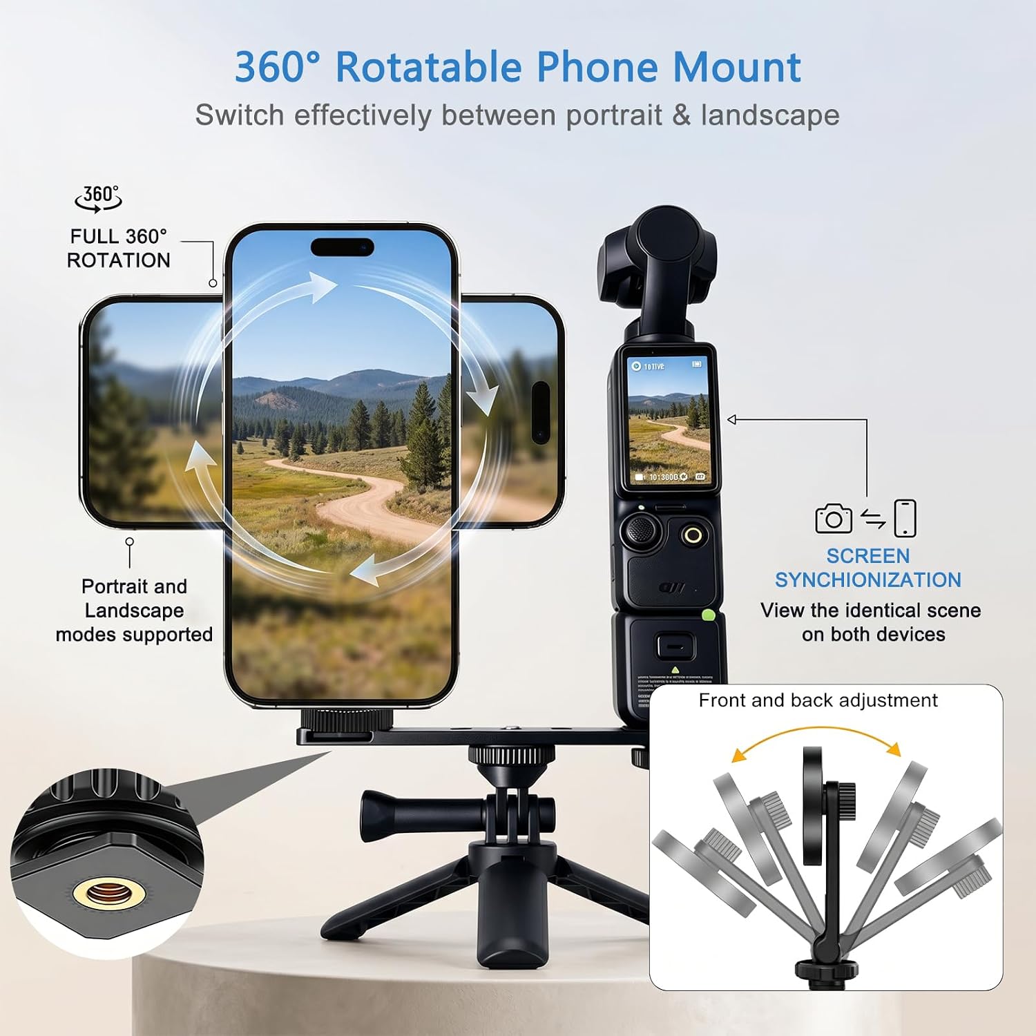 Magnetic Phone Holder Mount for DJI Osmo Pocket 3, 4 Accessories image 4