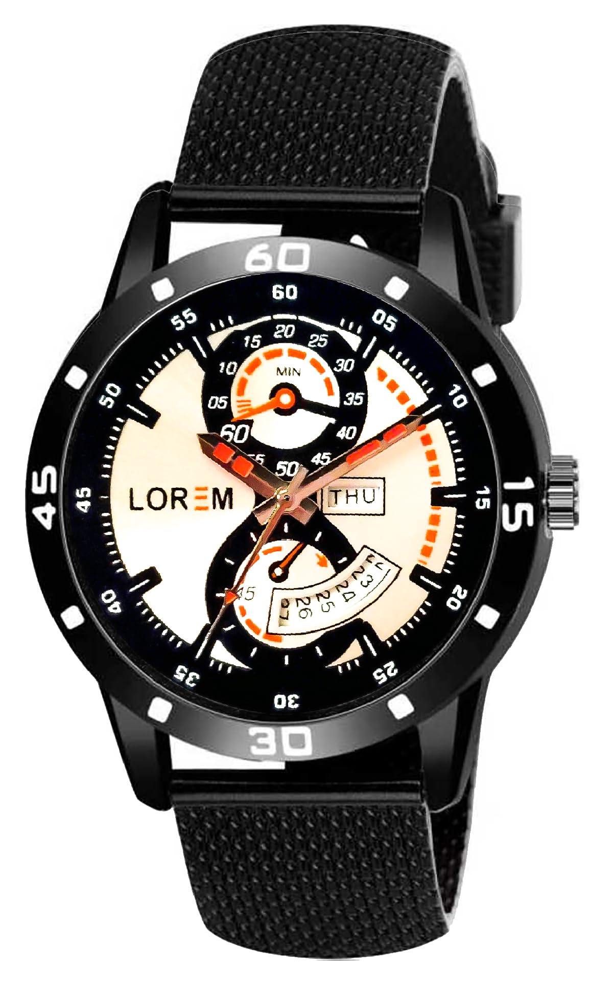 LOREM Premium Multicolor Day Date Analog Watch for Men LR56 (B0CWF25QJ8) Amazon Price History, Amazon Price Tracker