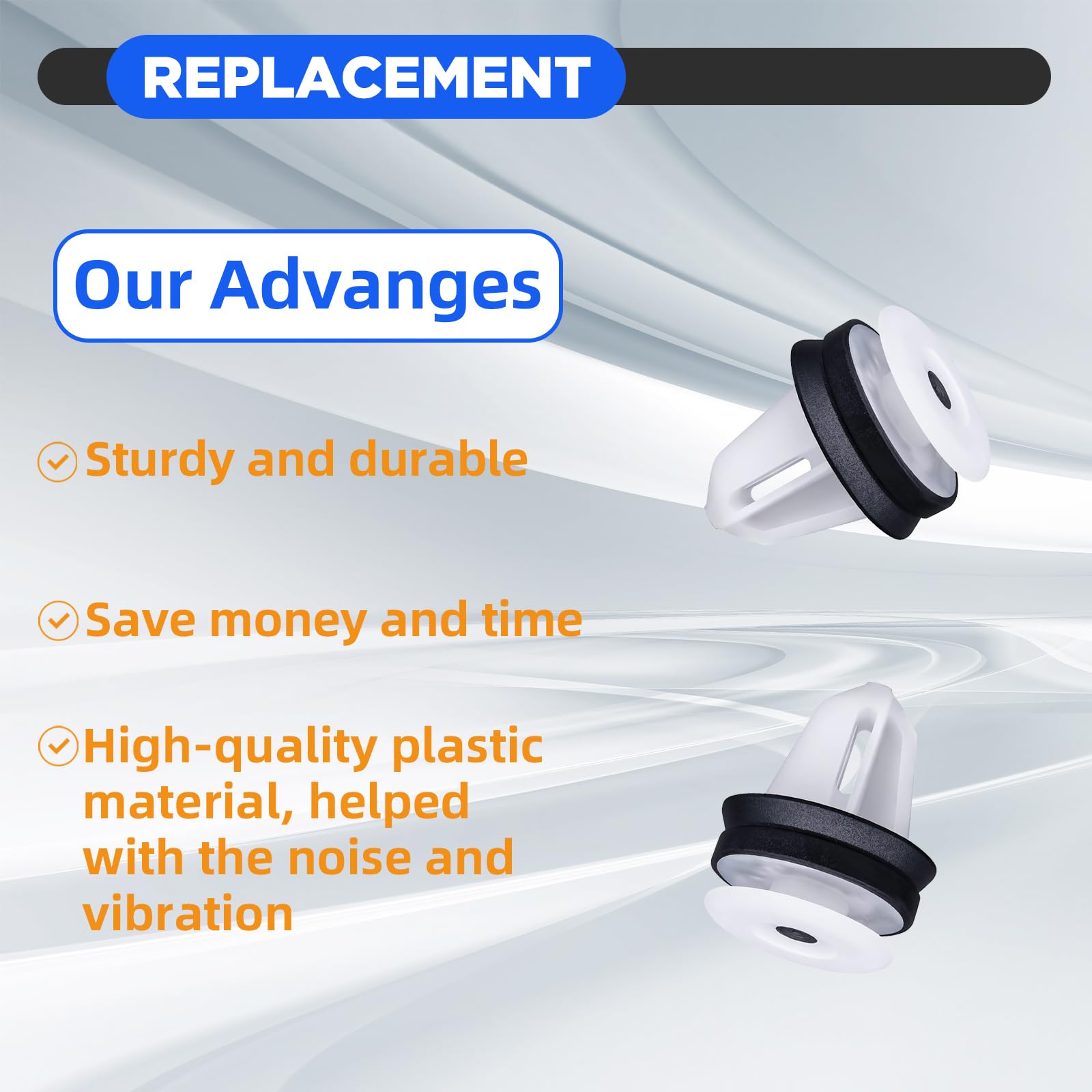 10pcs Door Trim Panel Clip Fastener Retainer Molding Clip For Ford Land Rover - Foto 8