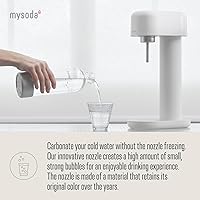 Vista 2 de Mysoda Ruby 2 Sparkling Water Maker - Soda Streaming Machine Silent Carbonated Water Machine Robust Long-Lasting Aluminium Soda Maker 1L Water