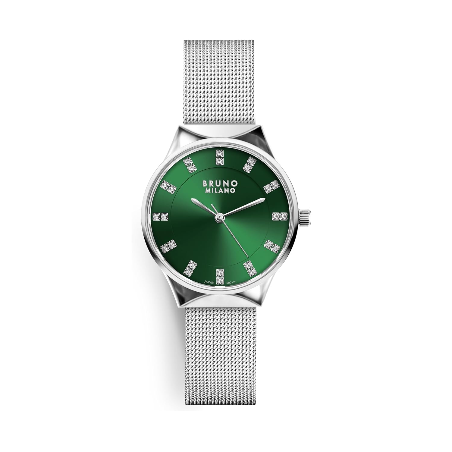 BRUNO MILANO Stylish Watches Mesh Band Shiny Dial for Women and Girls