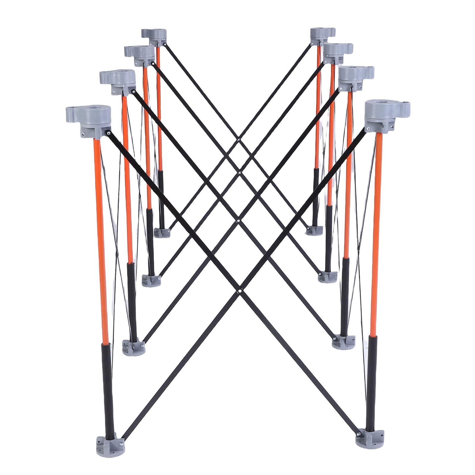 Walfront Banco de Trabajo Plegable, Diseño de Metal, Capacidad de Carga de 800 Kg, Soporte de Trabajo Portátil para Entusiastas de la Carpintería y la Construcción
