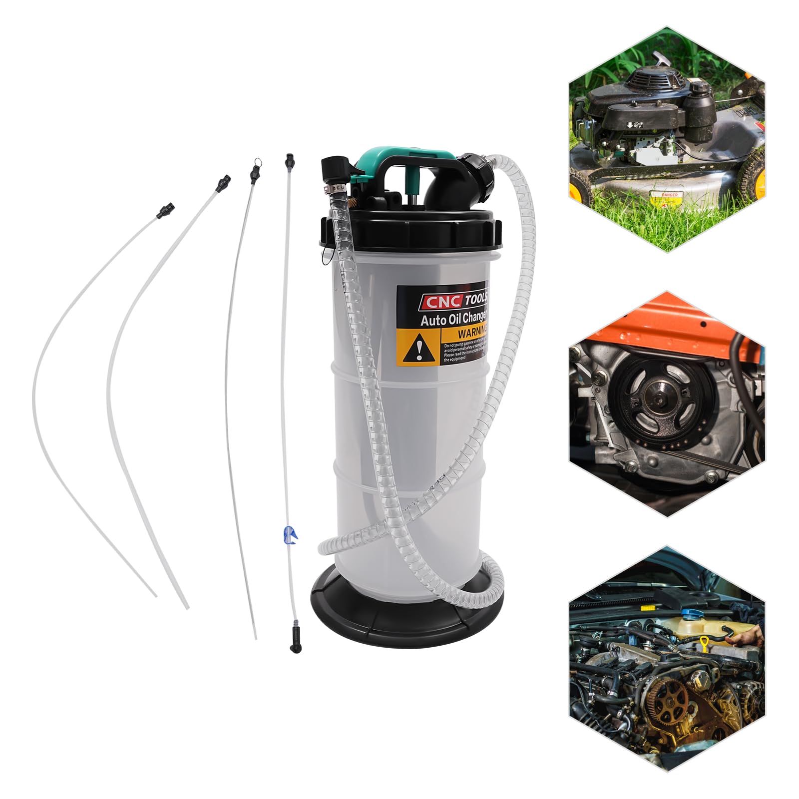 1.17 galones Extractor de líquido manual Bomba de extracción de líquidos Cambiador de aceite para automóviles, motocicletas, cortacésped, barcos, lanchas a motor y más
