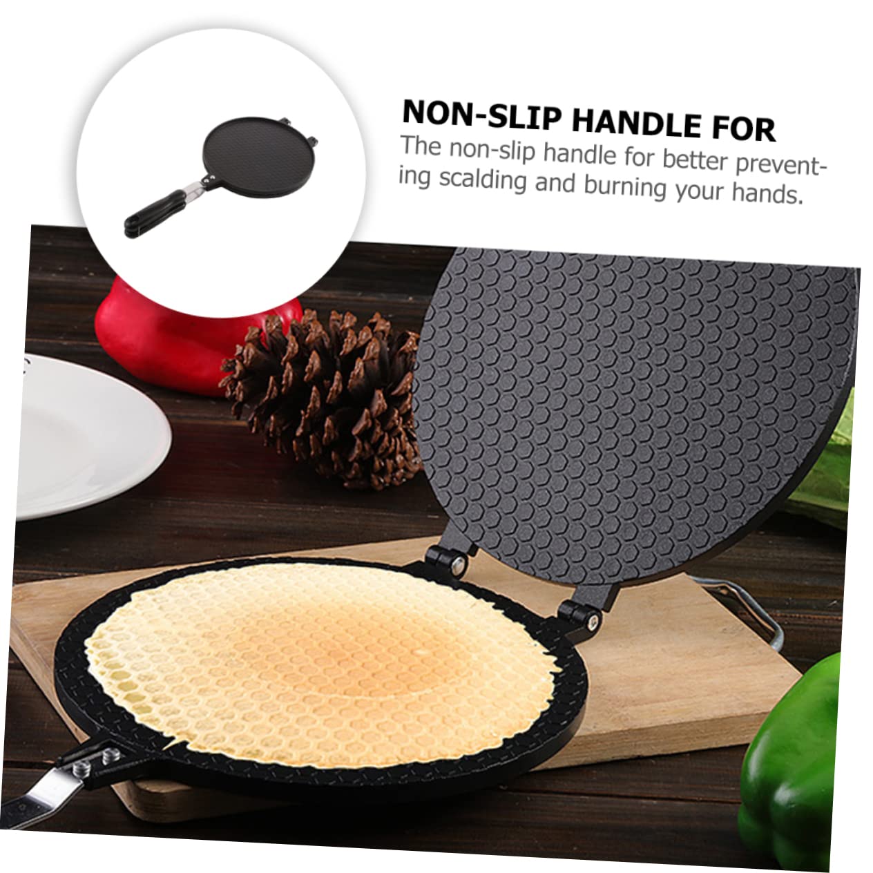 Operitacx Macchina Resistente e Nero Alluminio in Cottura Uniforme Omelette per’usura, Accessorio da Cucina per Casa e Regalo D’inaugurazione