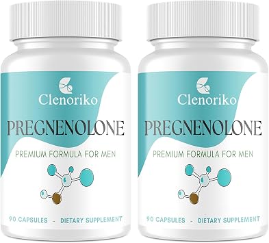 Pregnenolone 50mg with DHEA 25mg for Men, Tongkat Ali & Ashwagandha Root Blend, Mens Wellness Formula, Pregnenolone Supplement, 180 Capsules