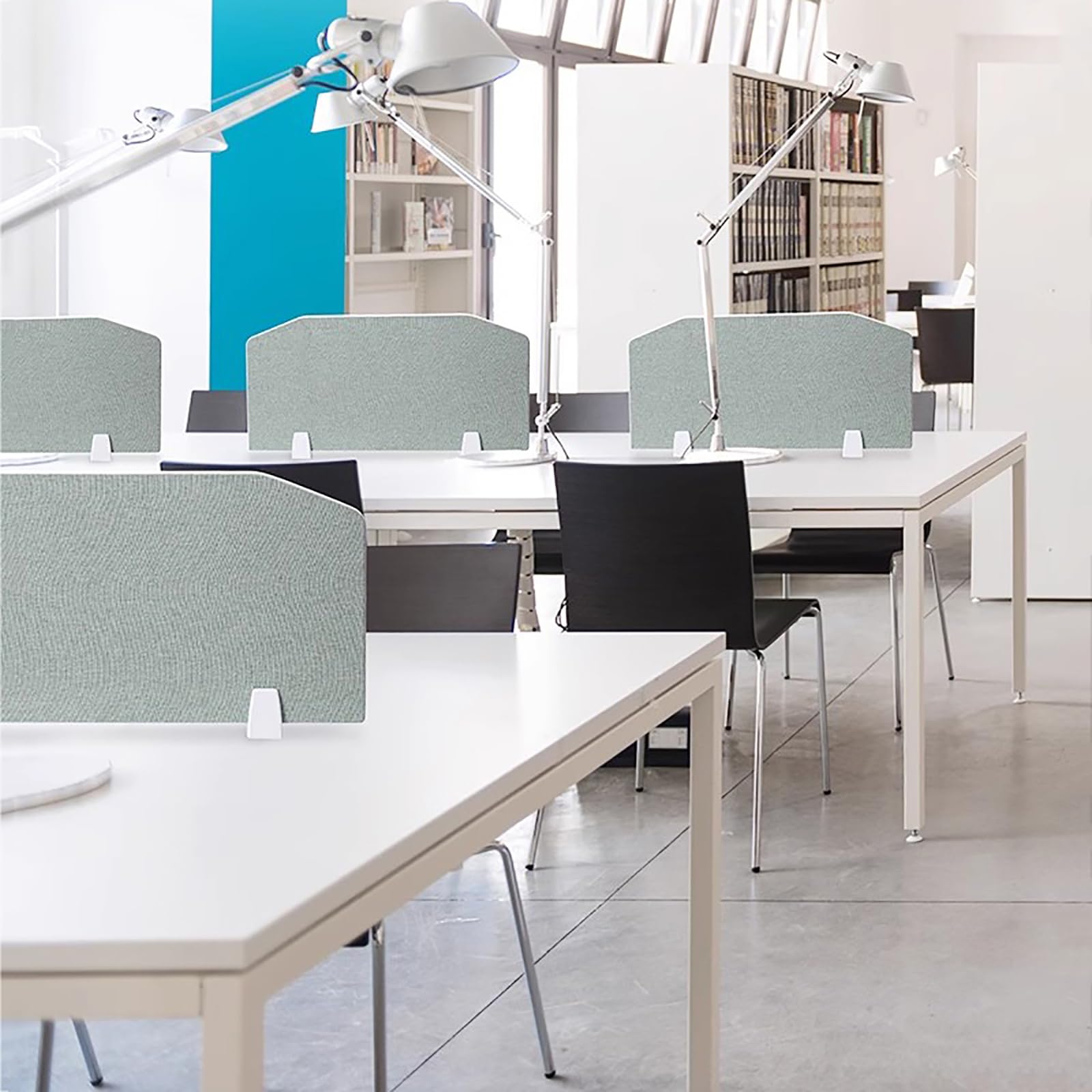 Séparateur de bureau léger de 120 cm, panneau d'intimité insonorisé, cloison gris foncé pour la maison, l'école et le bureau – 1 pièce, solution de réduction du bruit peu encombrante