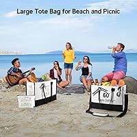 Vista 3 de TRSODD Regalos de cumpleaños para mujer, bolsa de lona con inicial con correa ajustable para el hombro y bolsa de maquillaje, regalos para mamá