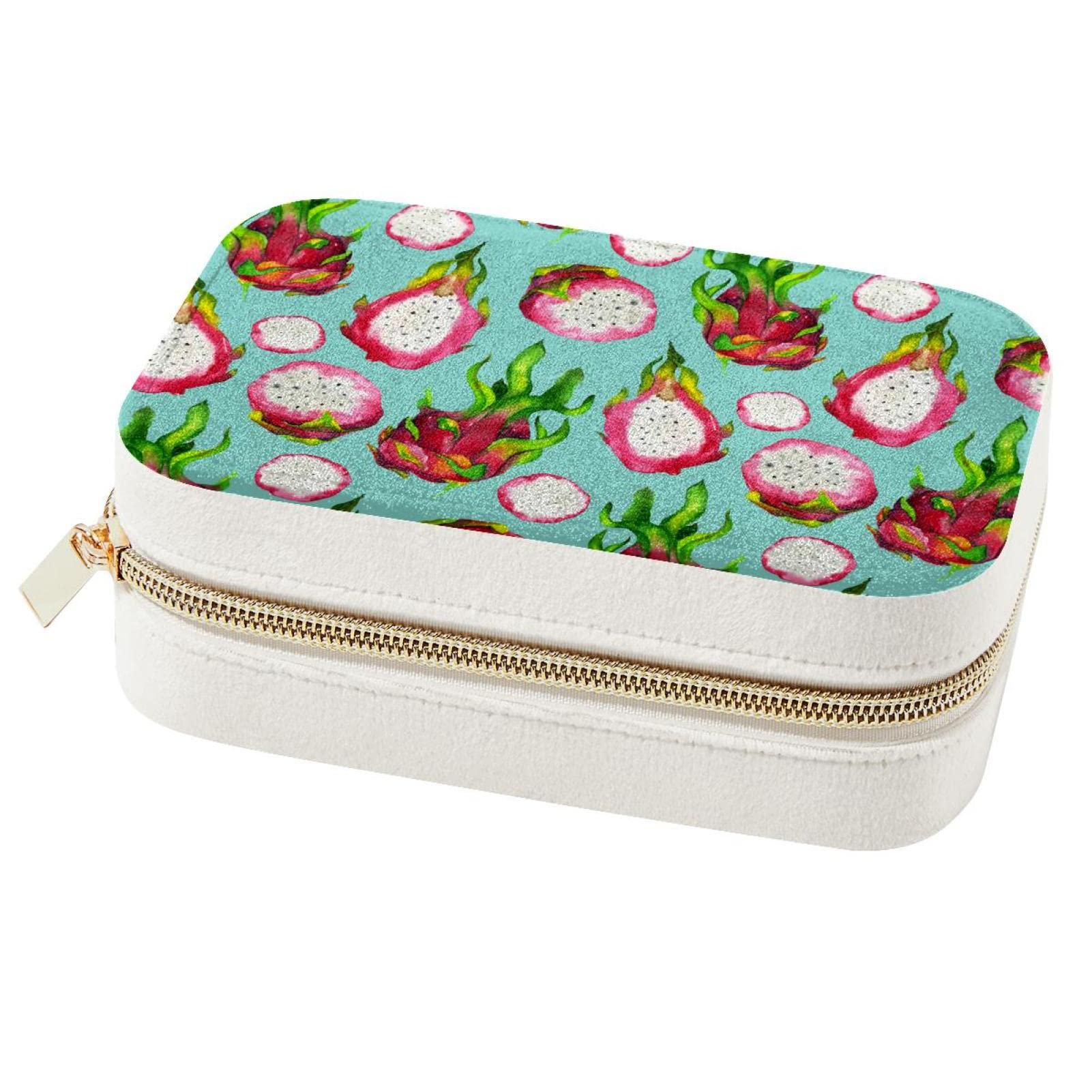 Boîte à bijoux de voyage Pitaya anti-nœud pour ranger bagues et colliers sans mêler