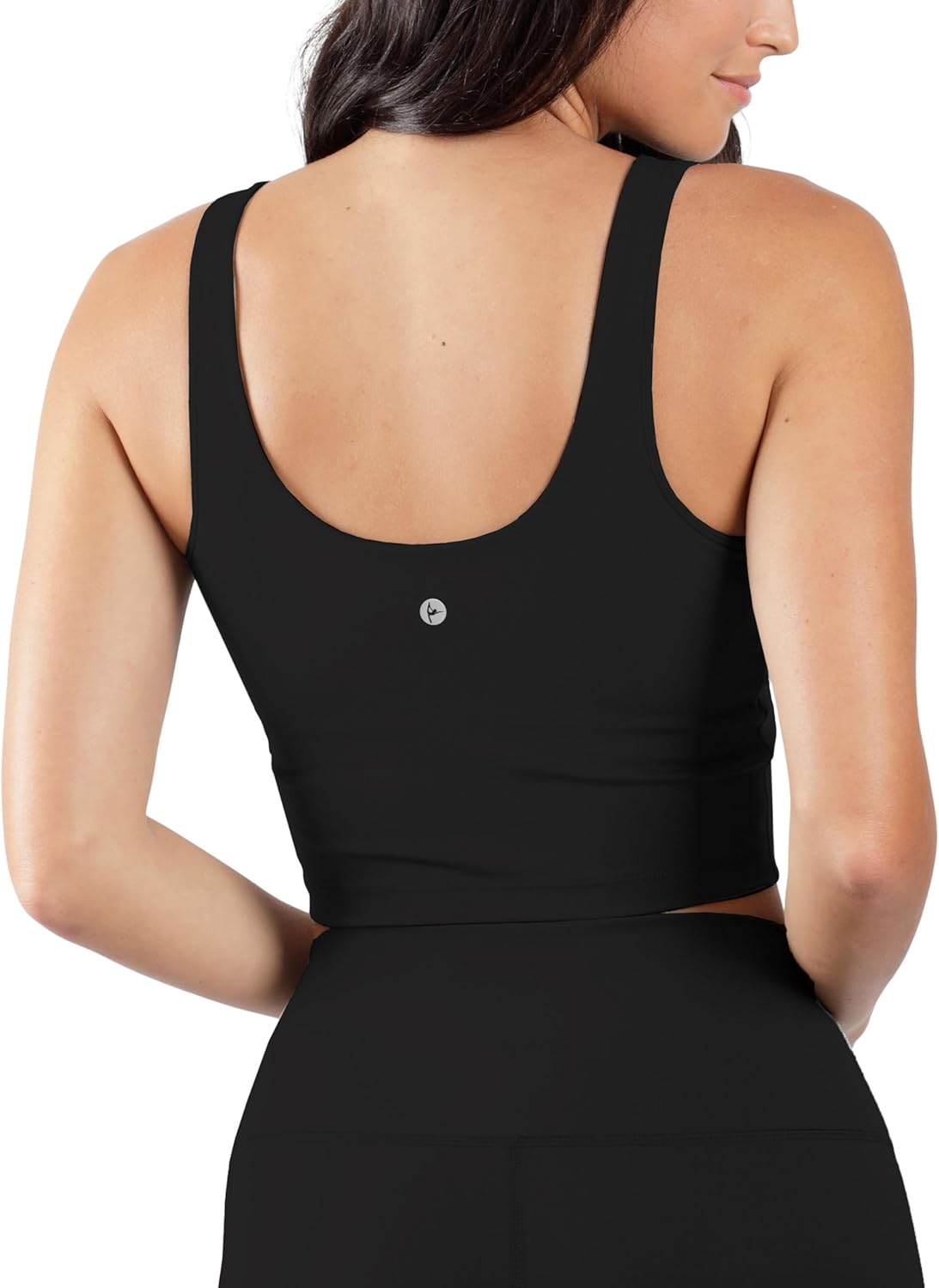 90 Degree By Reflex 2 Pack Workout Tank Performance Medium Support Longline Top with Built-in Bra - Image 4