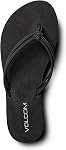 Volcom womens Forever and Ever Flip Flop Sandal – Soft Recliner Comfort Footbed Flip-Flop