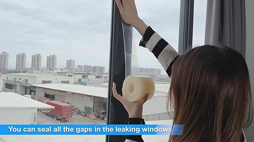 Miniatura 7 de Birllaid Cinta de sellado transparente para ventanas, 3 pulgadas x 33 yardas, cinta de sellado de aislamiento de ventana, sin residuos, transparente