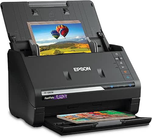 Epson FastFoto FF-680W Wireless High-Speed Photo and Document Scanning System,