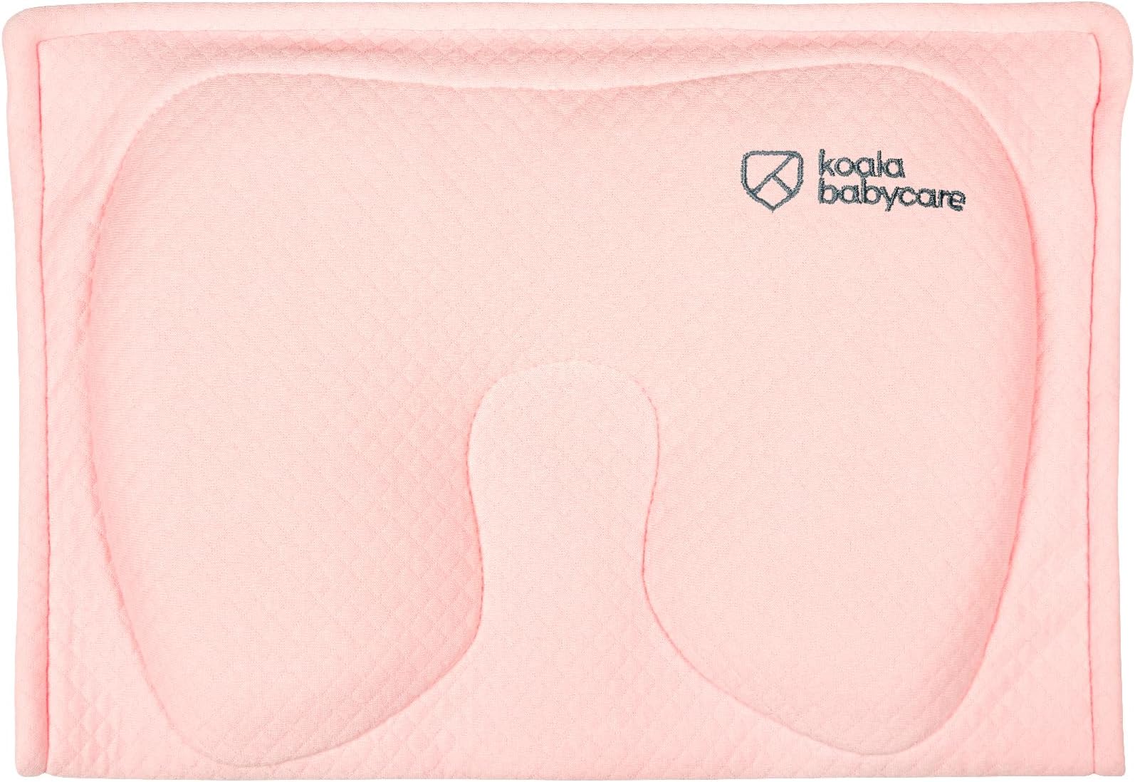 KOALA BABYCARE Breastfeeding Plagiocephaly Baby Pillow in Memory Foam to Help Prevent and Treat Plagiocephaly (Flat Head Syndrome) Pillow with Exchangeable Pillowcases (with 2 Spare) - Pink