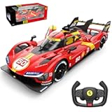 1/14 Scale Le Mans RC Car Licensed Ferrari 499P Remote Control Toy Car Model for Kids and Adults with Open Doors and Lights Gift for Kids and Adult
