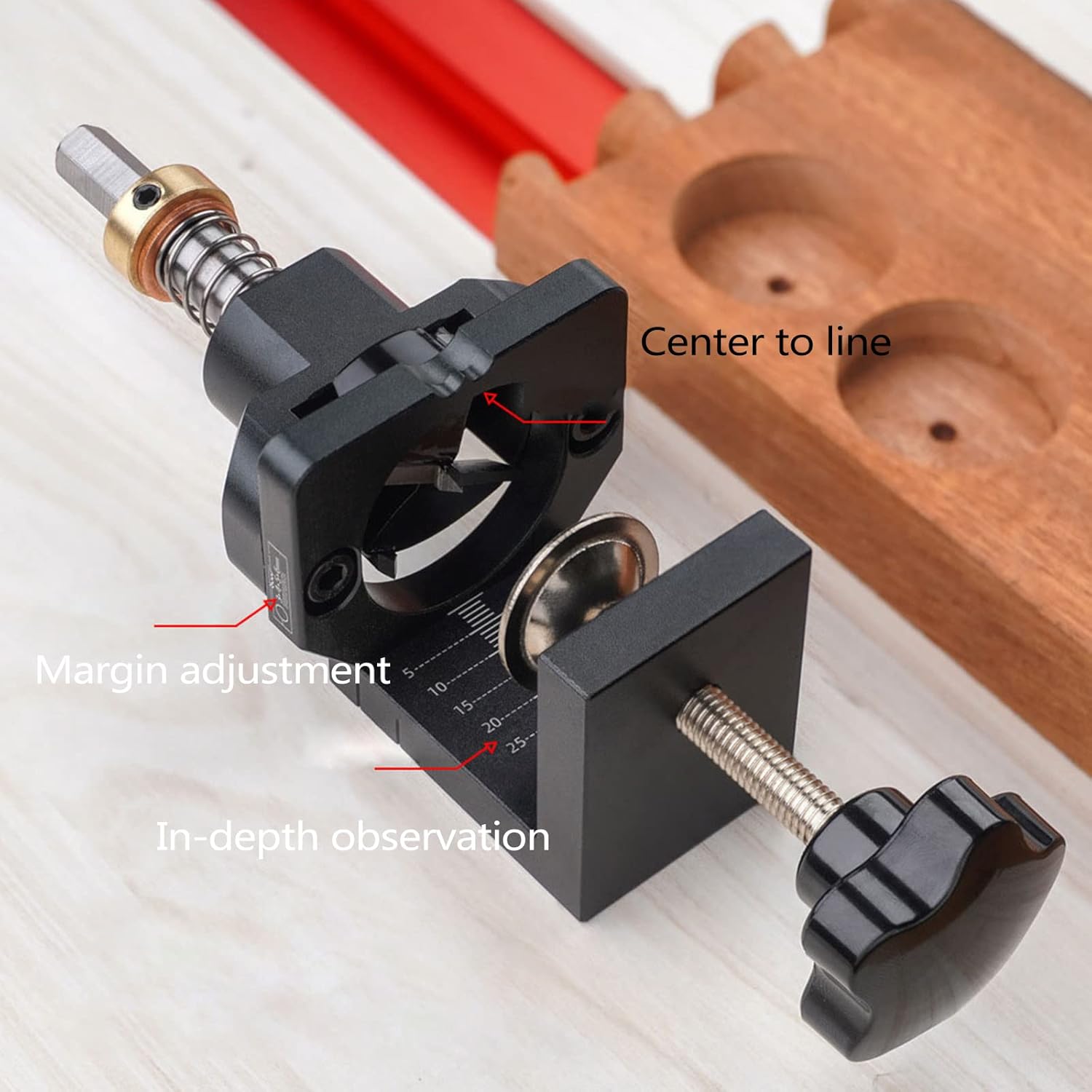 Drilling Guide Hole Locator For Installing Hinges Of Furniture Door Quick Locating And Fastening Easy To Use