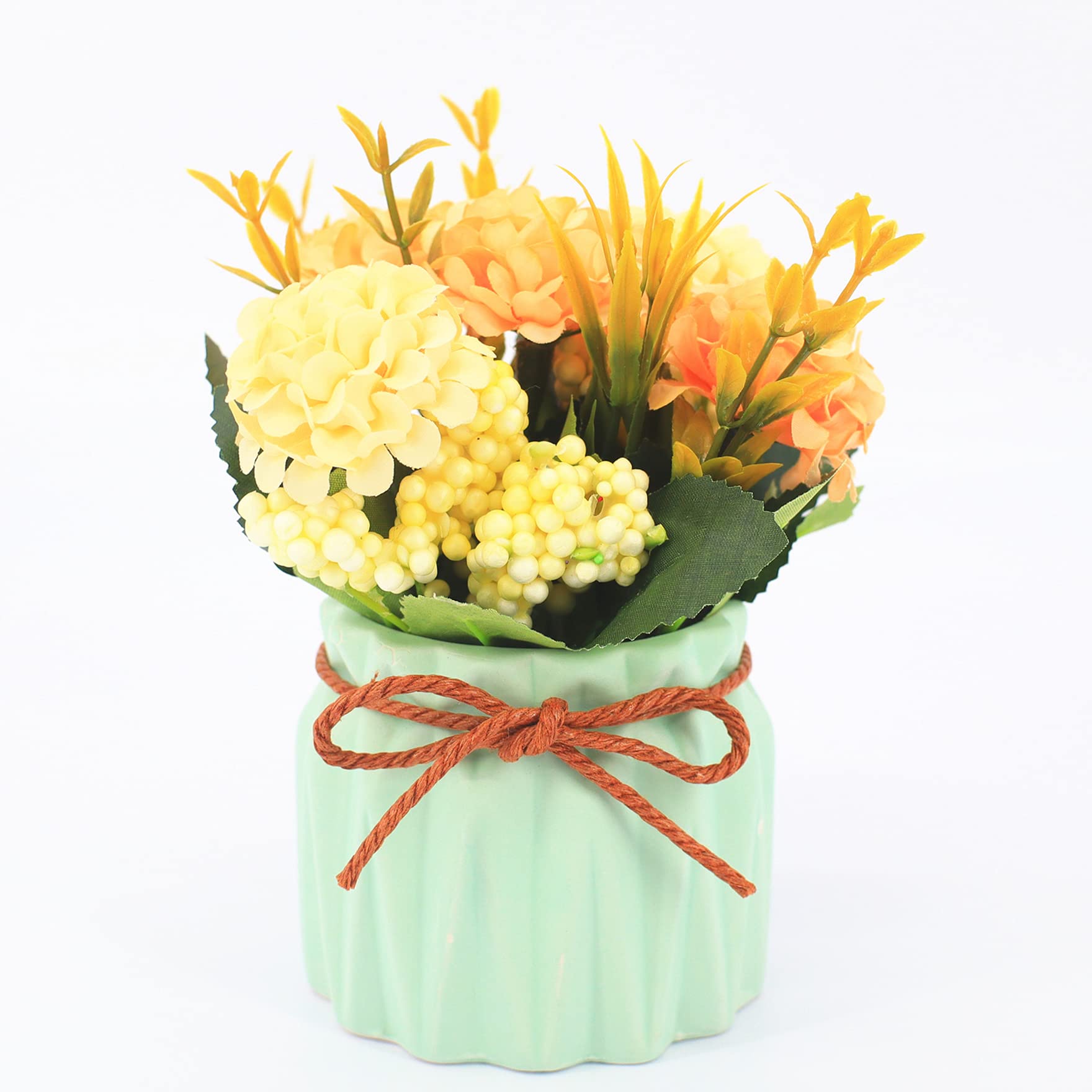 GJGHKLHL artificial flowers， Fake Silk Hydrangea Decor Flower Arrangements Wedding Decoration Table Centerpieces,for Home Office Party Festival Dec