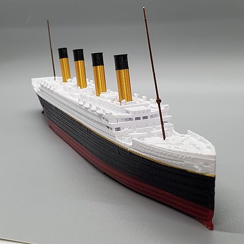 Miniatura 8 de THEROLLER3D RMS Titanic Model Ship 1 pie de largo montado, históricamente preciso, réplicas Titanic