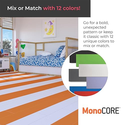 Miniatura 7 de Lucida Surfaces Azulejos de vinilo de lujo  Pisos entrelazados para instalación de bricolaje  Tabla de muestra de color sólido  Macaron  MonoCore