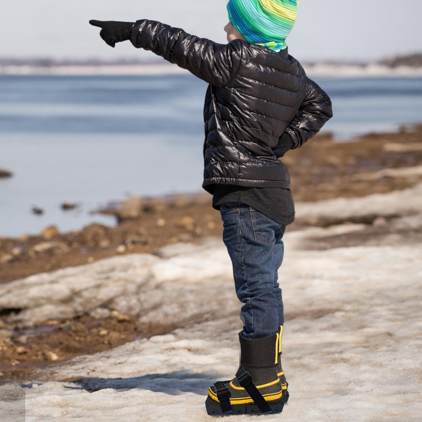 GIONAR Verstellbare Schlittschuhe Für Kinder - Doppelläufer System