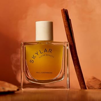 Skylar Fall Cashmere Eau de Parfum for Women - Spicy Gourmand Vanilla Perfume with Cinnamon, Almond & Ginger Notes - Hypoallergenic, Vegan, Clean Fragrance for Sensitive Skin - 50 mL / 1.7 Fl oz