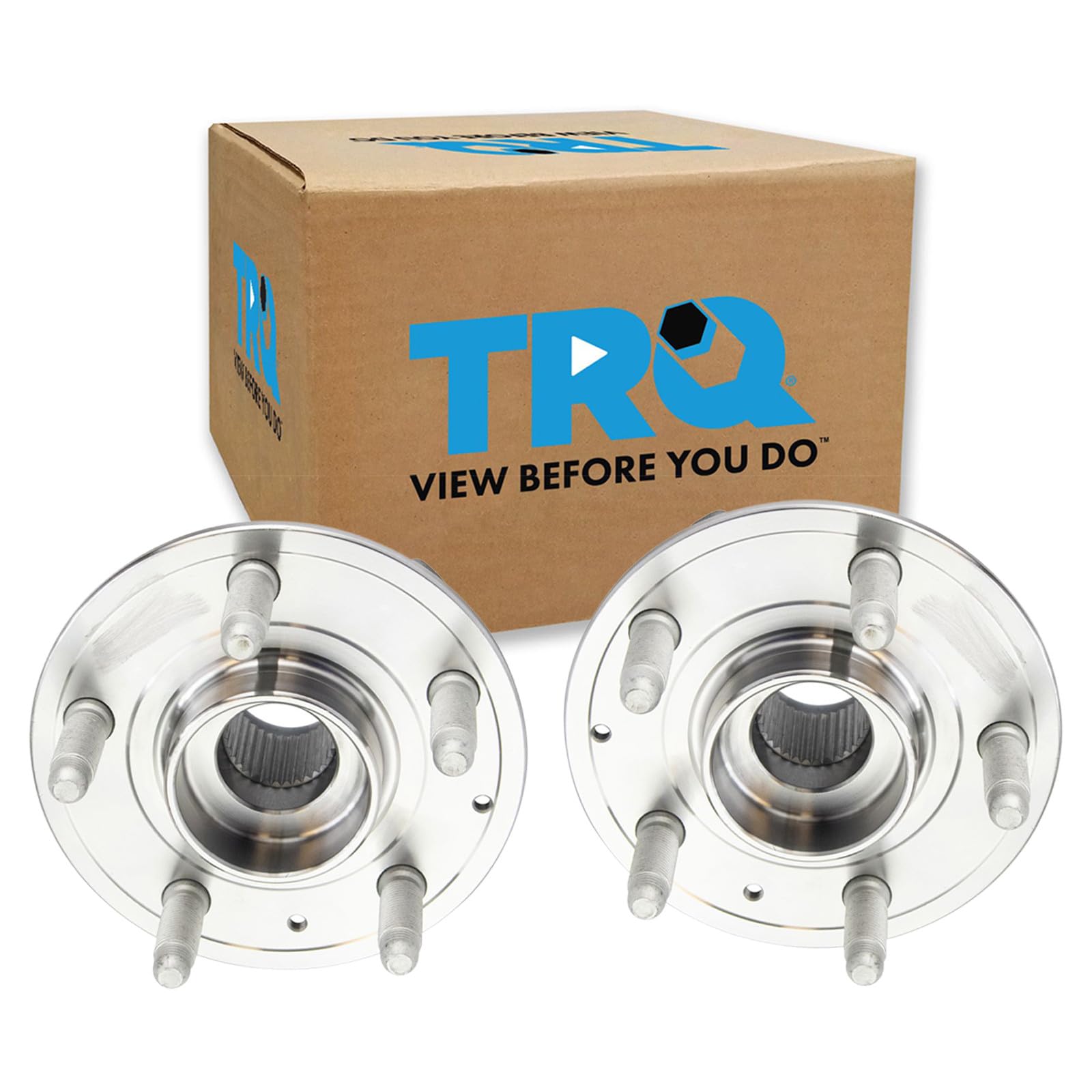 TRQ Left and Right Wheel Bearing and Hub Assembly Set 2 Piece