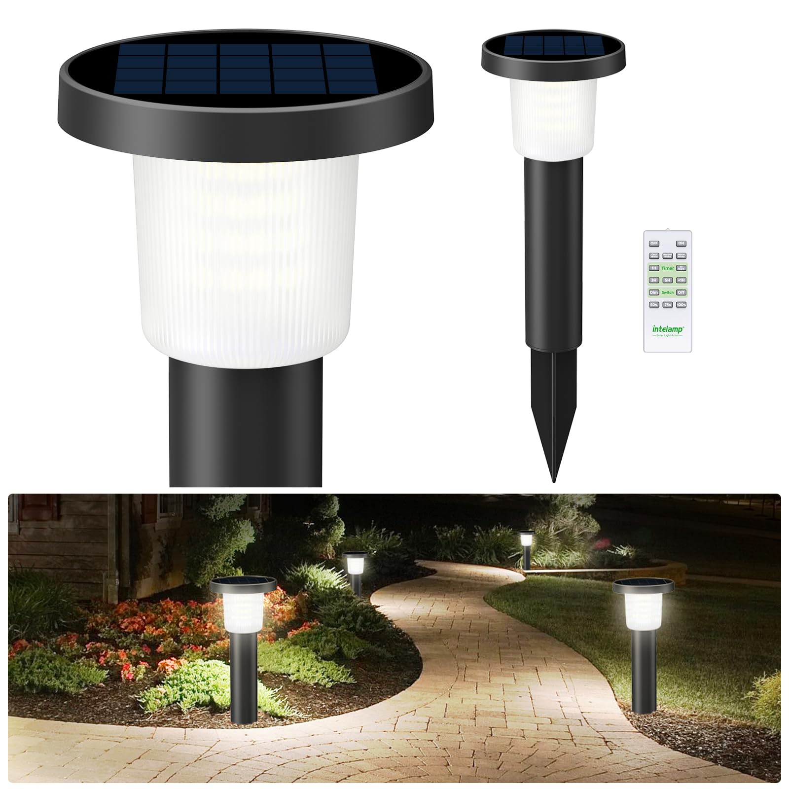 Luci solari per esterni, 188 LED, confezione da 6, luce bianca fredda, sensore di movimento, impermeabile IP65, 3 modalità, luci di inondazione ad energia solare, per giardino, porta, cortile