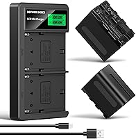 Vista 12 de NEEWER Cargador rápido USB dual con 2 baterías de repuesto NP-F970 de 6600 mAh, compatible con batería Sony NP-F970 NP-F960 NP-F950 NP-F930 NP-F570