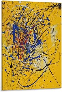 Jackson Pollock Canvas Wall Art Abstract Paintings Art Poster 1 Posters Wall Art Painting Canvas Gift Picture Frame Prints Bedroom Decor Poster Artworks 12x18inch(30x45cm)