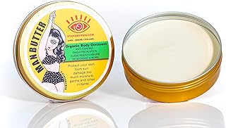 Manbutter Body Butter 4oz Full Skincare Healing Balm for Dry Skin Nourishing Moisturizer Natural Ingredients Soothing Relief