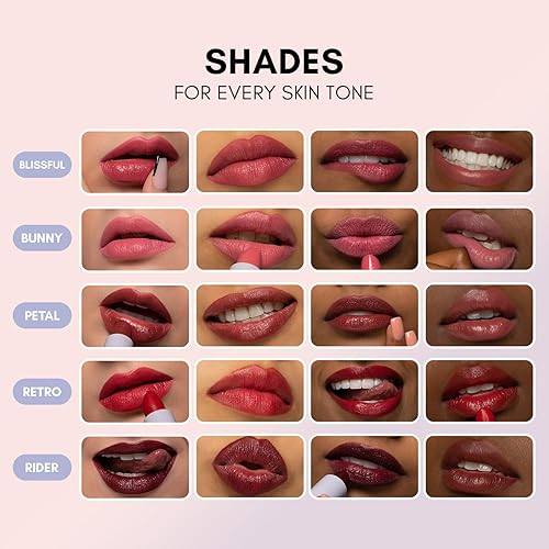 Miniatura 3 de Clover Lápiz labial mate cómodo  Lápiz labial no seco, hidratante y ligero, lápiz labial de alta pigmentación  Maquillaje de labios vegano y libre