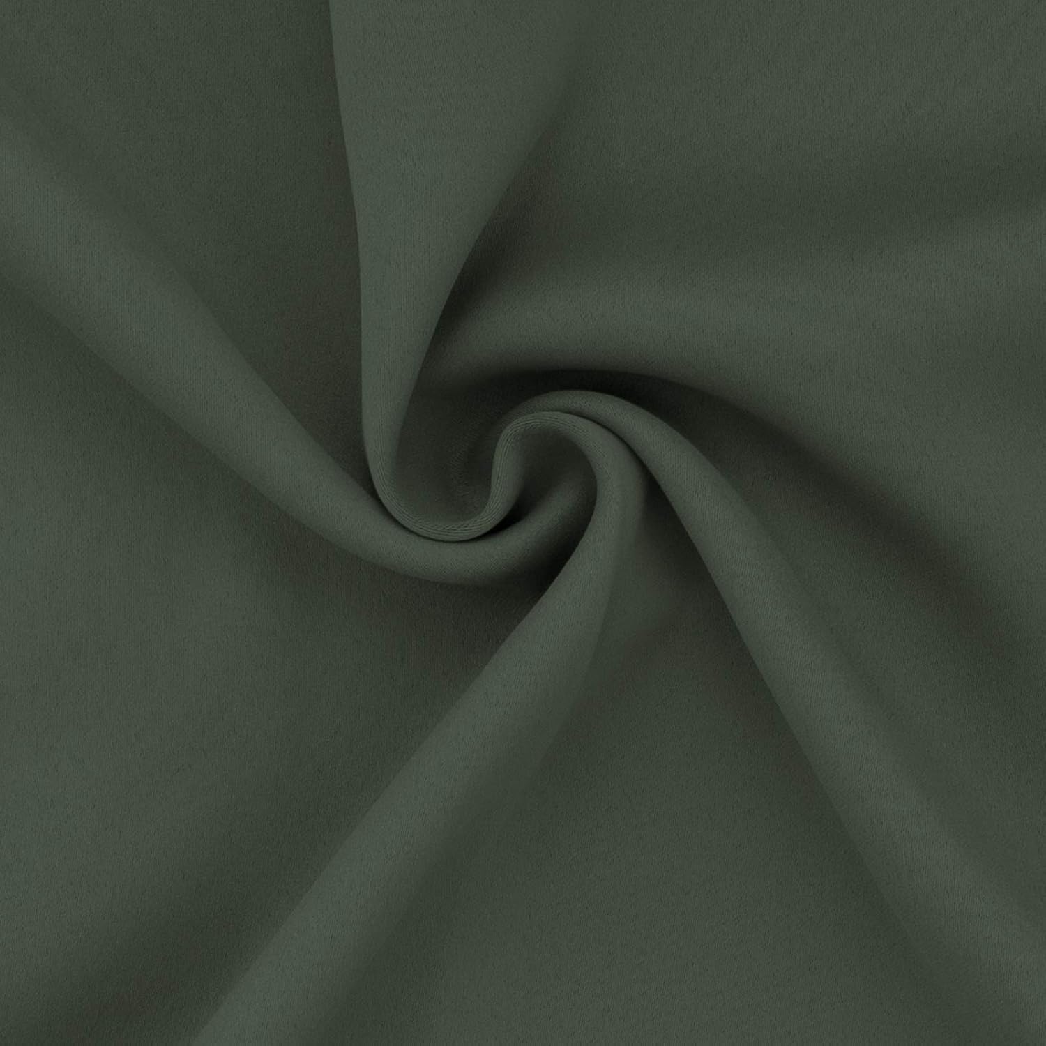 Easy-Going Blackout Curtains for Bedroom, Solid Thermal Insulated Grommet and Noise Reduction Window Drapes, Room Darkening Curtains for Living Room, 2 Panels (52x46 in,Greyish Green)