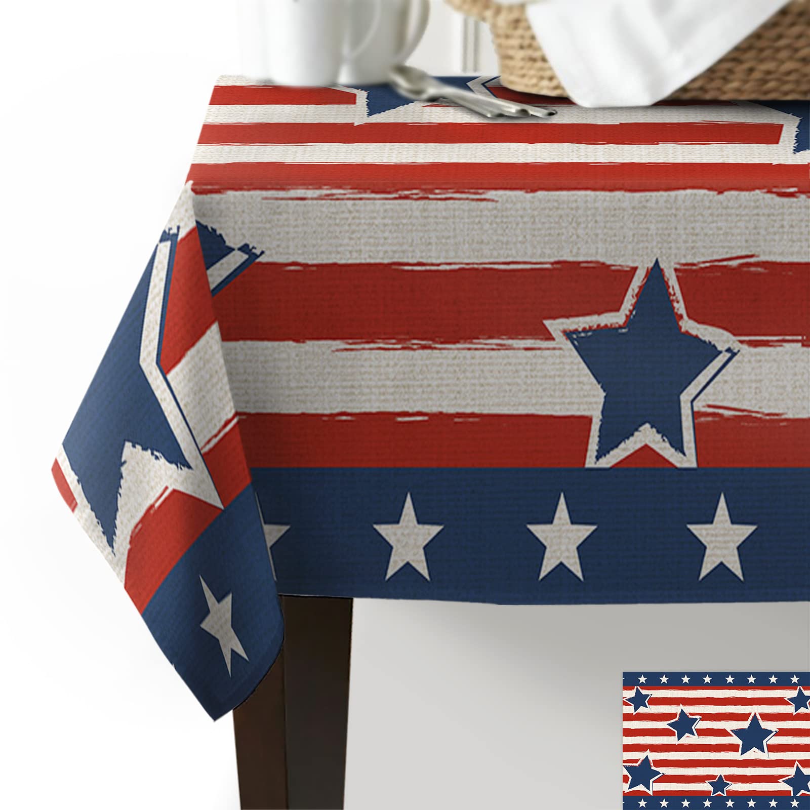 Paquete De 3 Manteles Patrióticos Desechables De Plástico Con Bandera Estadounidense, Para Decoración Patriótica, Día De La Independencia, Día De La Bandera, Conmemorativo Y Veteranos (54 X 108