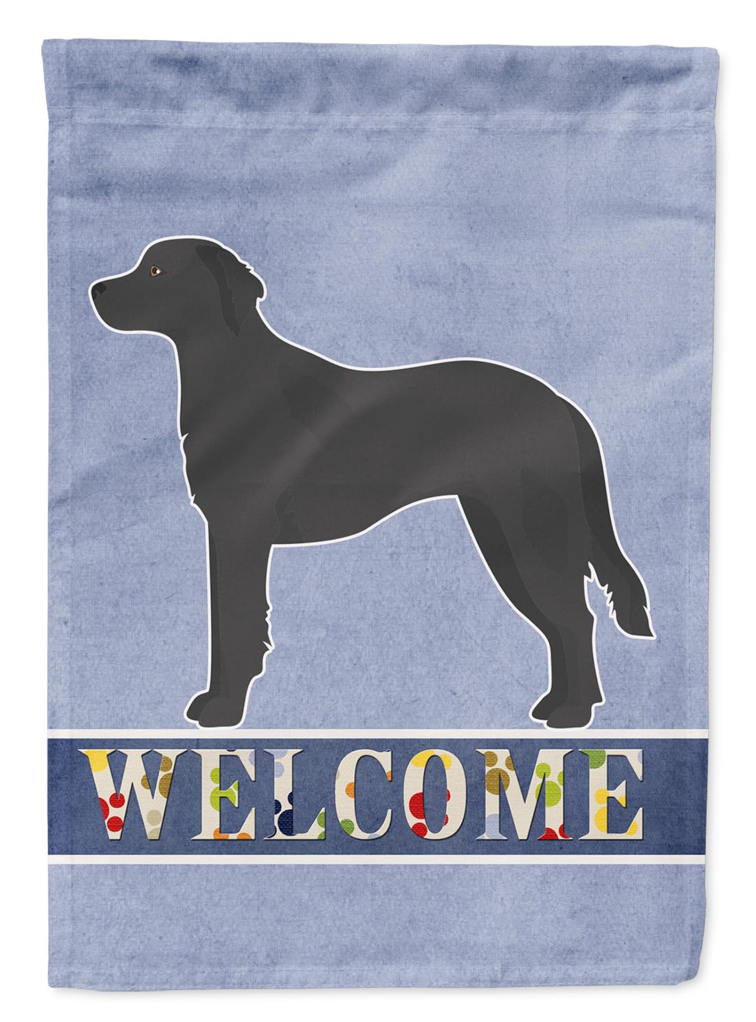 Drapeau Goldador Black Welcome par Caroline's Treasures CK3743GF pour déco de jardin