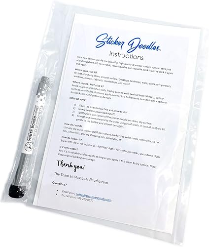 Miniatura 6 de Tabla de tareas de pizarra blanca de borrado en seco para niños, calcomanía adhesiva extraíble y resellable, marcador magnético de punta fina