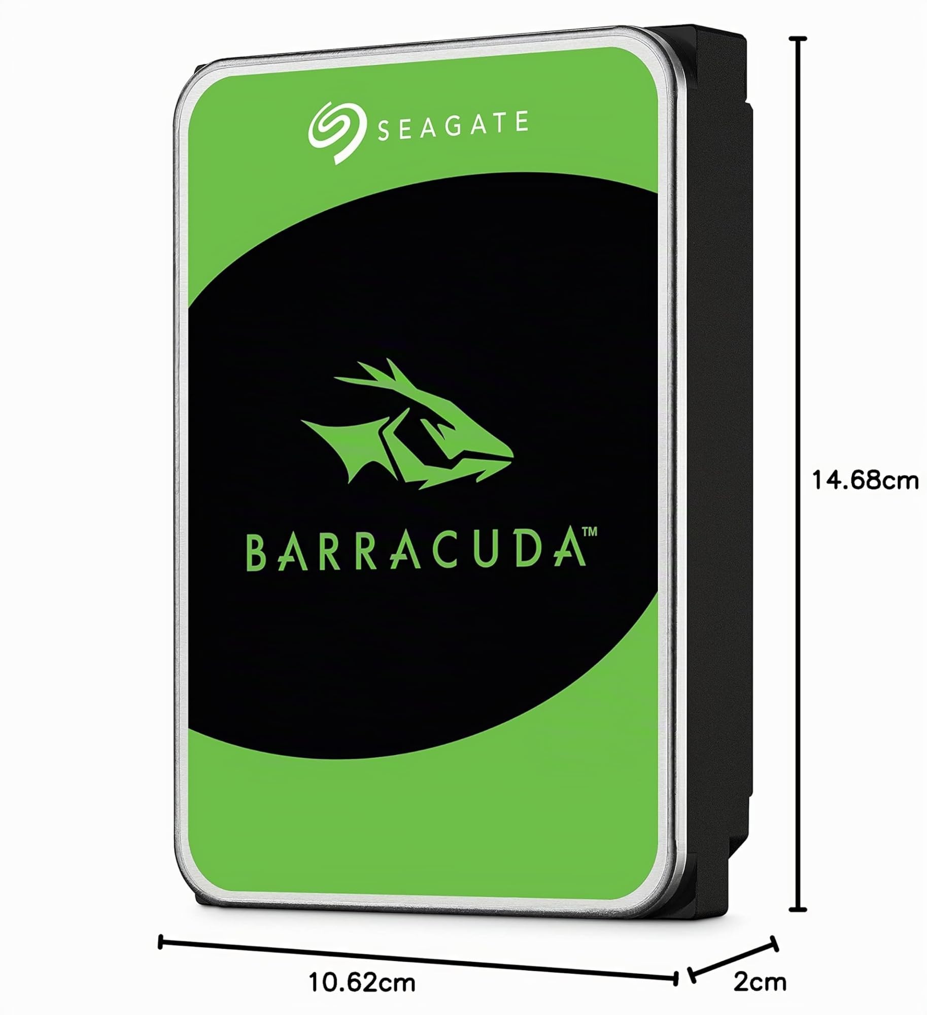 Seagate BarraCuda, 1 TB, Hard Disk Interno, SATA da 6 GBit/s, 3,5", 7.200 RPM, Cache da 64 MB per PC Desktop (ST1000DM010)
