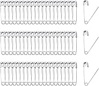 Vista 9 de 500 PIEZAS de alfileres de seguridad de 19 mm - alfileres de acolchado resistentes, tamaño mini 00, metal plateado para manualidades DIY