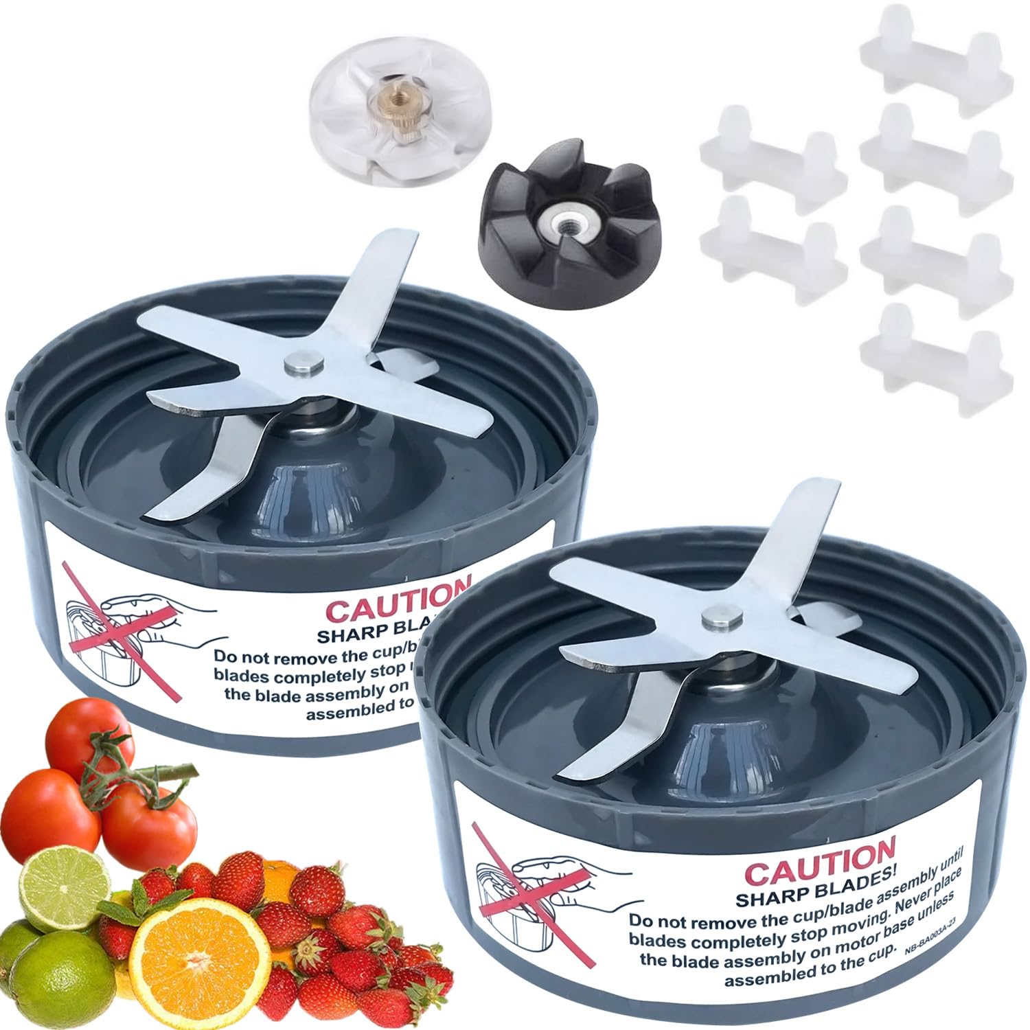 Photo 1 of ?UPGRADE?2-Pack Replacement Blender Blade Parts for 600w 900w NutriBullet Blender including Motor Base Gear and Shock Pads